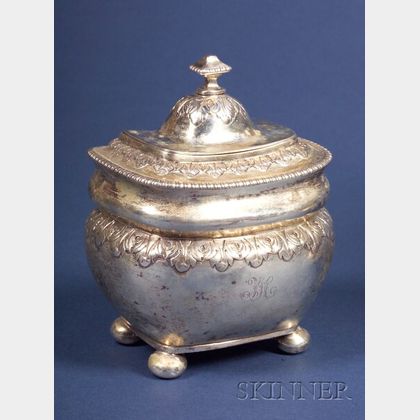 Portuguese Silver Covered Sugar Urn