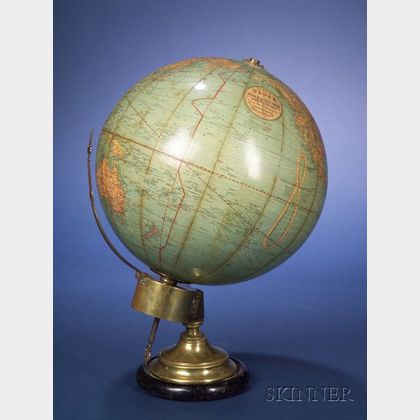 12-inch Globe Timepiece by Johnston