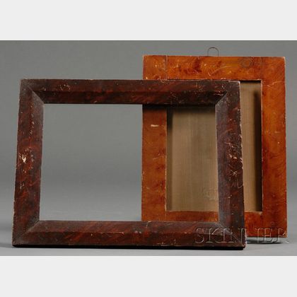 Two Grain-painted Wood Frames