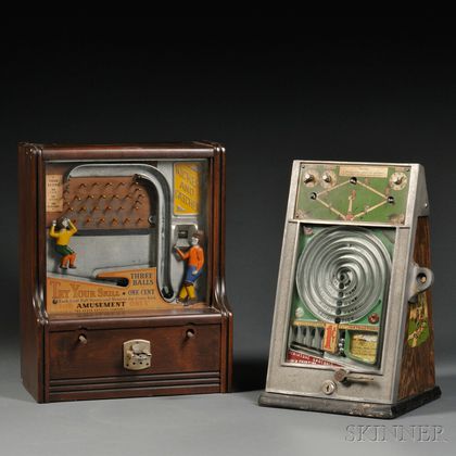 Two Coin-operated "Sports" Penny Arcade Games