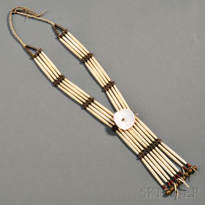 Lakota Woman's Hairpipe Necklace