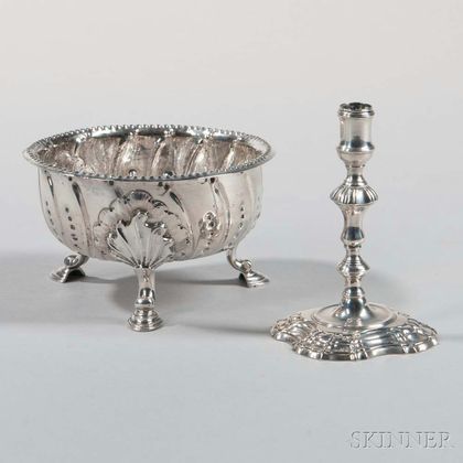Two Pieces of George II Sterling Silver Tableware