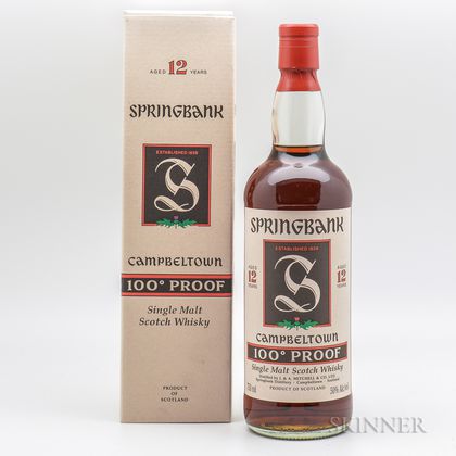 Springbank 100 Proof 12 Years Old, 1 750ml bottle (oc) 