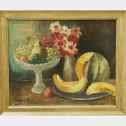 Continental School, 20th Century Still Life with Fruit