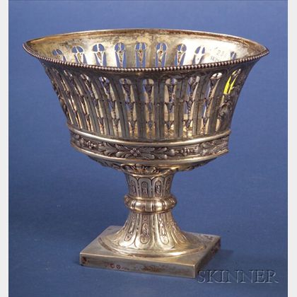 Continental Silver Small Footed Basket