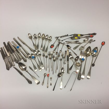 Group of Silver Flatware and Serving Pieces