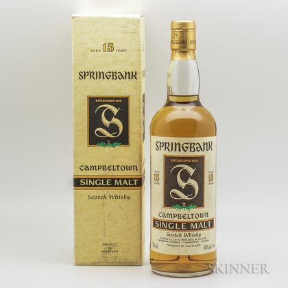 Springbank 15 Years Old, 1 750ml bottle (oc) 