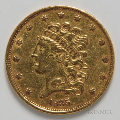 1835 $5 Classic Head Gold Coin