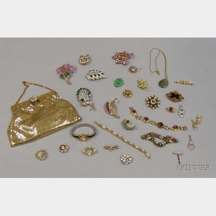 Small Group of Costume and Estate Jewelry and Assorted Accessories