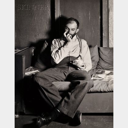 Willard Van Dyke (American, 1906-1986) Ansel Adams at 683 Brockhurst, c. 1932.