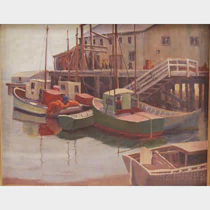 Hazel Fetterley Boehme (American, 1900-1941) Harbor View.