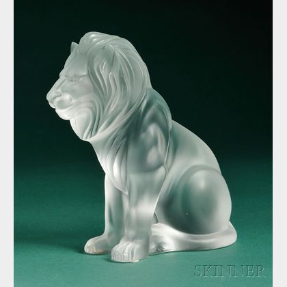 Lalique Bamara Lion Figure