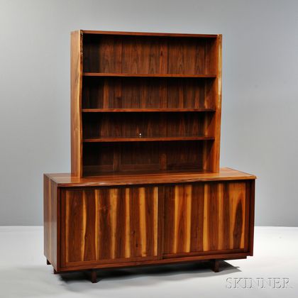 Custom Studio Furniture Cabinet with Overshelf 