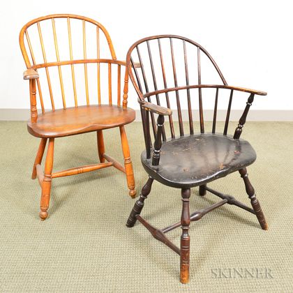 Two Sack-back Windsor Chairs