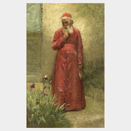 Francis D. Millet (American, 1846-1912) The Cardinal&#39;s Garden