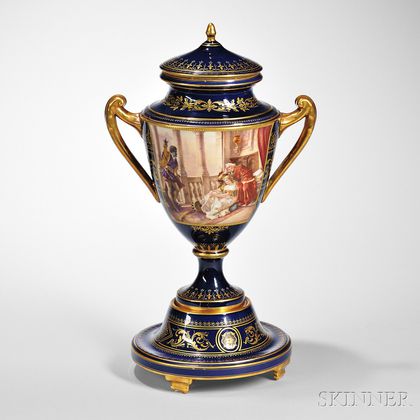 Vienna Porcelain Vase and Cover