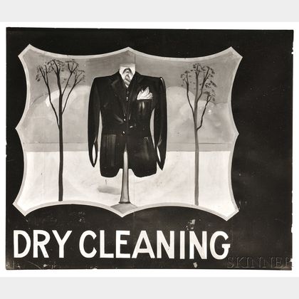 Walker Evans (American, 1903-1975) Hand-painted "Dry Cleaning" Sign, Near Baton Rouge, Louisiana