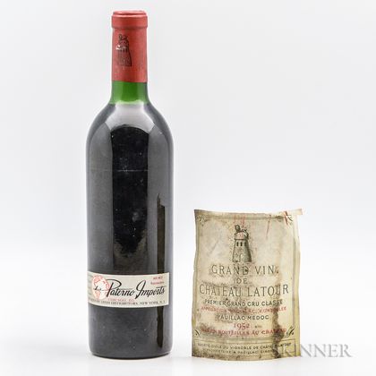 Chateau Latour 1952, 1 bottle 