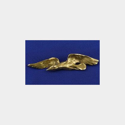 18kt Gold Bird Pin
