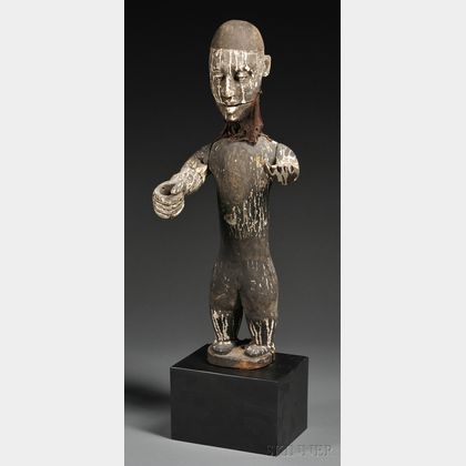 African Carved Wood Marionette
