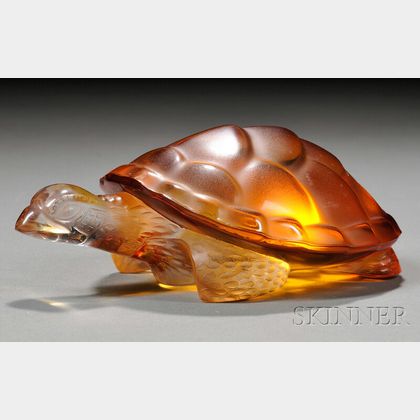 Lalique Amber Turtle