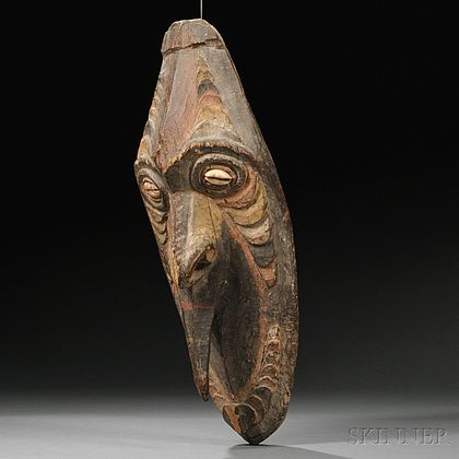 New Guinea Carved Wood Mask