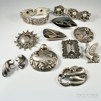 Group of Designer Sterling Silver Jewelry