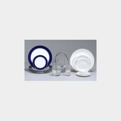 Group of Porcelain and Glass Tableware Items