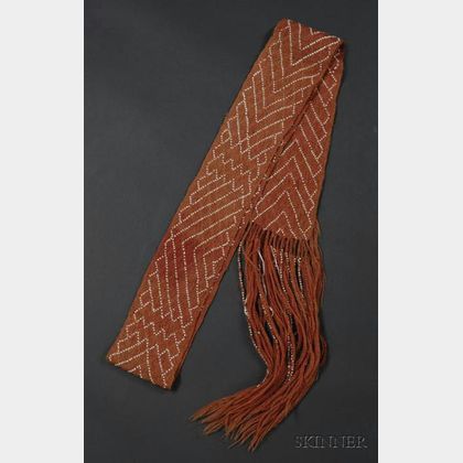 Western Great Lakes Finger-woven Sash