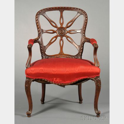 George III-style Spider-back Armchair