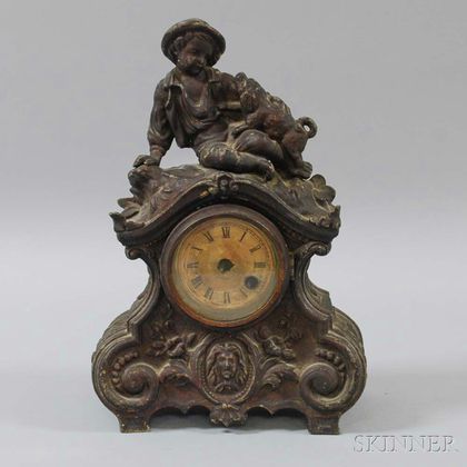 Terry Clock Co. Figural Mantel Clock
