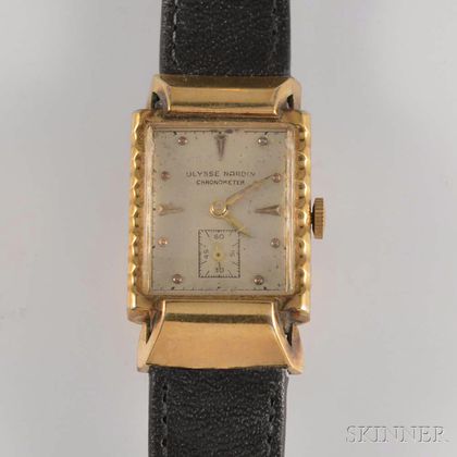 Ulysse Nardin Chronometer Manual-wind Wristwatch. Estimate $100-200