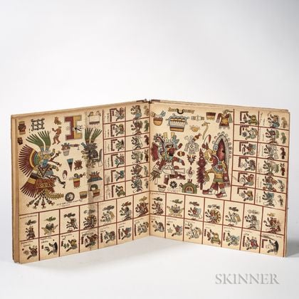 Codex Borbonicus Manuscrit Mexicain de la Bibliotheque du Palais Bourbon.