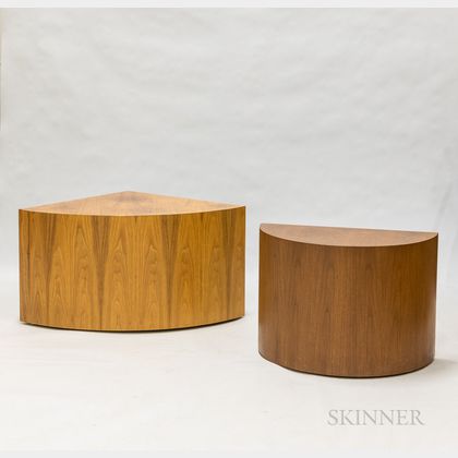 Two Frank Robinson-designed Teak Veneer Side Tables