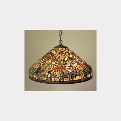 Leaded Glass Hanging Lamp
