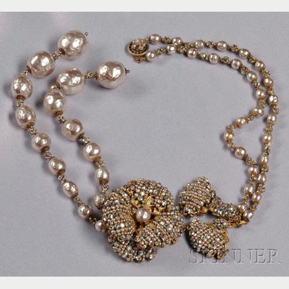 Vintage "Edwardian Revival" Tassel Necklace, Miriam Haskell