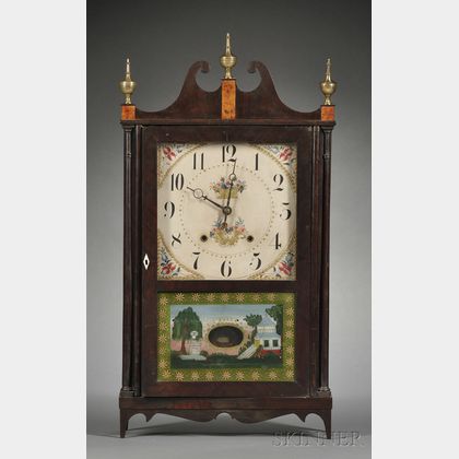 Butler & Henderson & Company Pillar and Scroll Shelf Clock