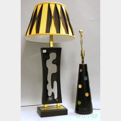 Two Mid-century Modern Table Lamps