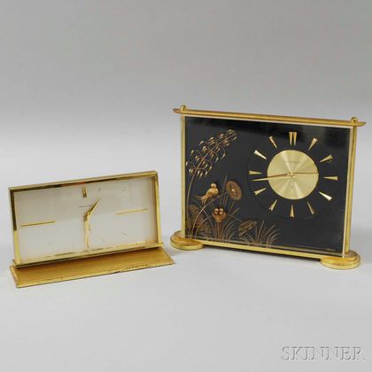 Jaeger-LeCoultre and Unmarked Swiss Desk Clocks
