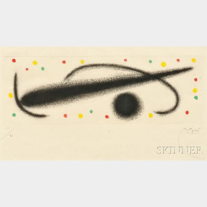 Joan Miró (Spanish, 1893-1983) Plate from Fusées