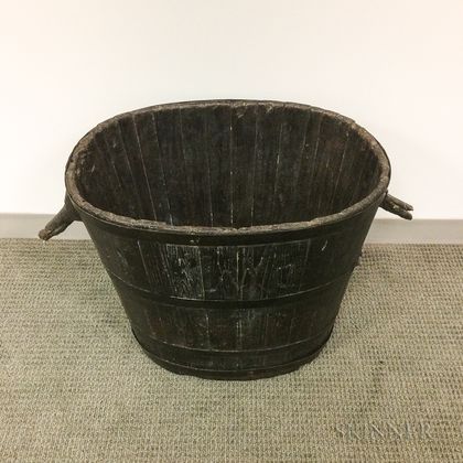 Large Stave-constructed Bucket