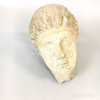 Roman-style Carved Composite Head