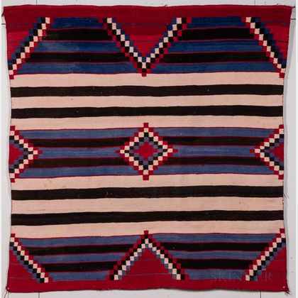 Navajo Man's Wearing Blanket