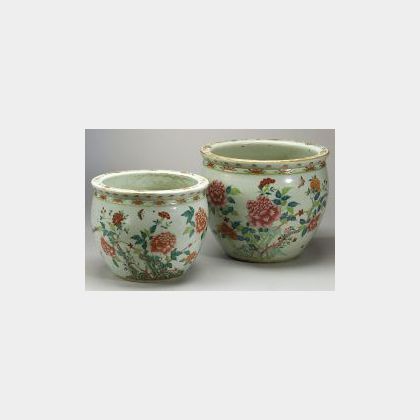Two Porcelain Jardinieres