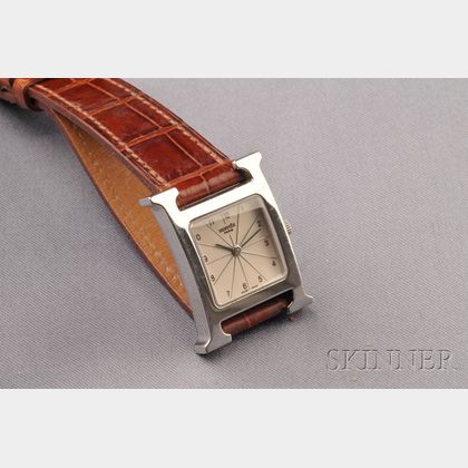 Stainless Steel Wristwatch, Hermes