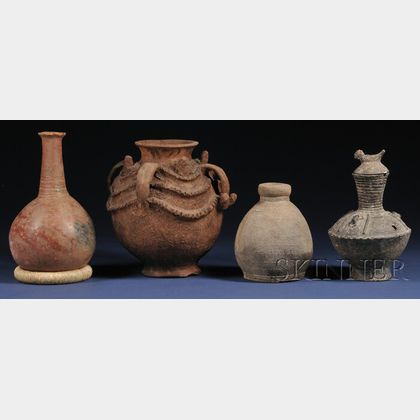 Four African Pottery Vessels
