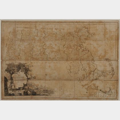 Massachusetts. Osgood Carleton (1741-1816) Map of Massachusetts Compiled from Actual Surveys