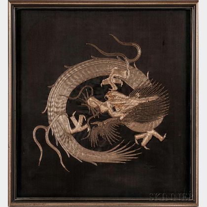 Square Dragon Embroidery