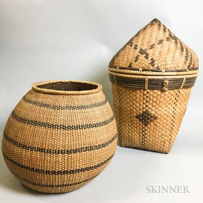 Two Woven Baskets