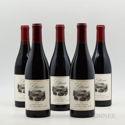 Littorai Pinot Noir Hirsch Vineyard 2001, 5 bottles 
